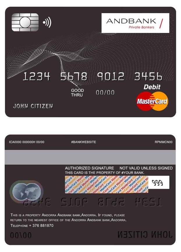 Andorra Andbank mastercard